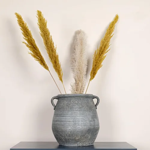 Vista 7 de Creative Co-Op - Urna de terracota blanqueada, gris