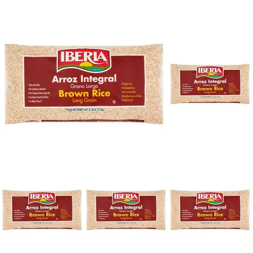 Vista 8 de Iberia Arroz integral de grano largo, 5 lb