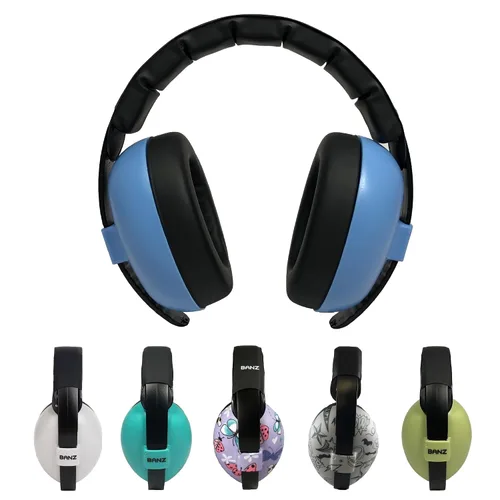 Vista 17 de BANZ Bubzee Audífonos para Bebé para Protección contra el Ruido - Orejeras para Bebé, Recién Nacido, Infante y Niño Pequeño, 0 a 36 Meses