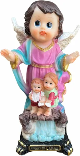 Vista 3 de STATUES Figura de cara de bebé de ángel de la guarda de 5 pulgadas Imagen Estatua Angel de la Guarda