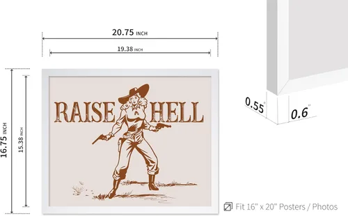 Vista 147 de Poster Master Póster de You've Yeed Your Last Haw - Impresión retro de vaquero marrón - Arte occidental - Arte moderno - Arte del salvaje oeste