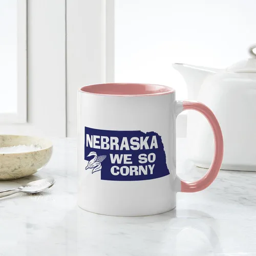 Vista 21 de CafePress I Love Nebraska Taza de café de cerámica de 11 oz (11.0 fl oz)
