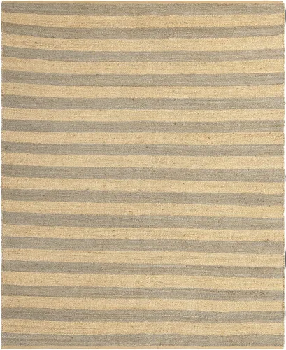 Vista 16 de Unique Loom Alfombra trenzada de la colección de yute – Bina (2' 2" x 3' 1", rectangular, gris marfil)