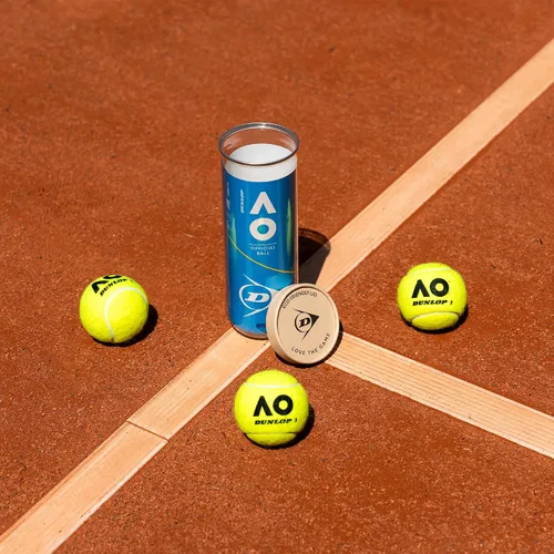 Vista 2 de Dunlop - Pelota de tenis abierta australiana, para arena, cancha dura y césped