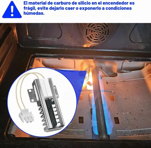 Vista 7 de Coorstek 501A - Repuesto de encendedor de horno para WB13K21 General Electric Range Igniter Model (1 unidad)