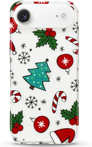 Vista 49 de LCHULLE Compatible con iPhone SE 2022/2020 Funda para iPhone 8 iPhone 7 Funda de Navidad Santa Vacaciones Diseño Transparente Claro Mujeres Hombres