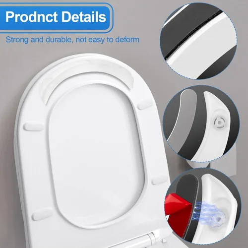 Vista 2 de P Guard Deflector de orina - Previene los desastres de orina, dirige la orina para el cuidado del hogar elevado (paquete de 1) Toilet Seat Directs