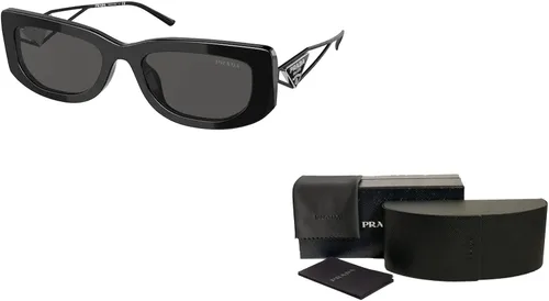 Vista 3 de Prada PR14YS - Lentes de sol rectangulares para mujer paquete con kit de cuidado iWear de diseñador