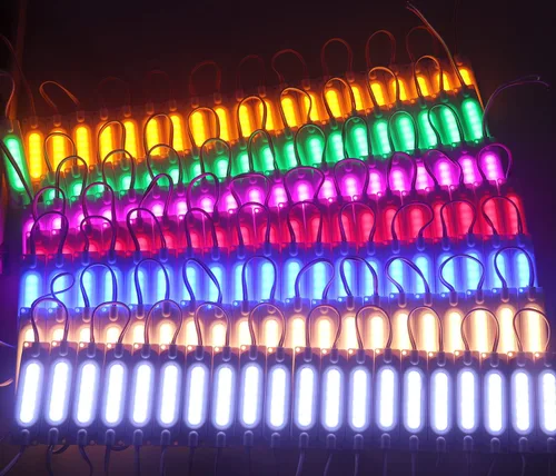 Vista 6 de 200 luces LED superbrillantes para módulo de letreros de letras 5050 luces LED impermeables con cinta adhesiva en la parte trasera (blanco cálido)