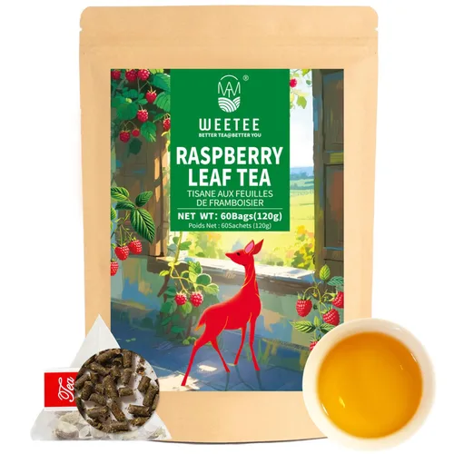 Vista 51 de WT WEETEE Bolsas de té de hierbas de manzana y canela, 60 unidades, mezcla perfecta de canela dulce, hibisco agrio, sabor natural, sin cafeína