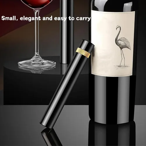 Vista 2 de AeroPop MIni - Abrebotellas de vino, bomba de presión de aire portátil de bolsillo para viajes, para el hogar, restaurante, fiesta (2 unidades, A)