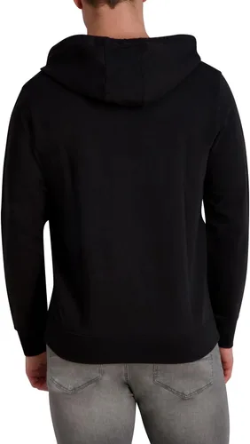 Vista 4 de Karl Lagerfeld Paris Men's Hoodie with Rubber Logo French Terry