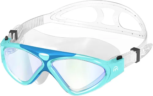 Vista 8 de OutdoorMaster Máscara de natación - Máscara de natación de visión amplia y gafas antivaho impermeable A-Negro
