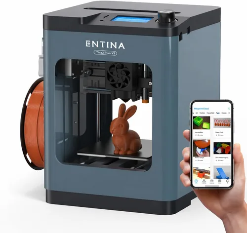 Vista 11 de Entina Tina2C Impresora 3D para principiantes, mini impresora 3D de arranque totalmente montada, comienza en 8 minutos, control de aplicación