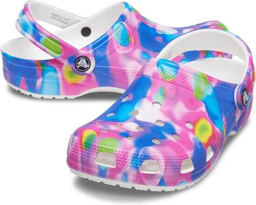 Vista 3 de Crocs Women's Classic Solar Rainbow Clogs