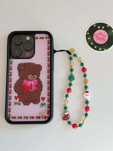 Vista 98 de Drawwind Correa con cuentas para teléfono con pulsera universal, cordón para teléfono celular lindo, pulsera de muñeca con cuentas, cadena de hilo