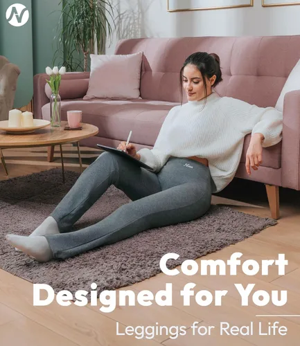 Vista 2 de Nirlon Pantalones de yoga con corte de bota para mujer, pantalones de pierna ancha para mujer, suaves y transpirables, pantalones de yoga para yoga