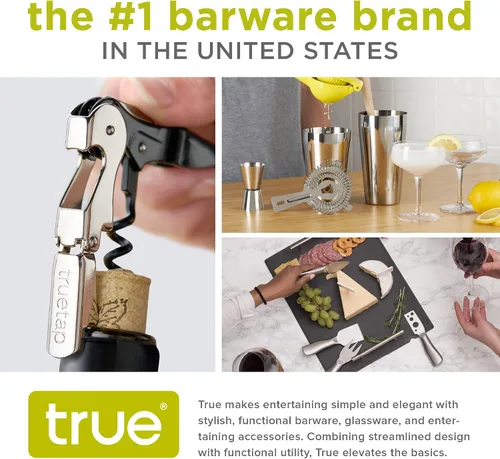 Vista 2 de True Ace - Boquilla para verter licor medido, vertedor de 1/2 onza, se adapta a botellas de licor estándar, accesorios de bar y cóctel, plástico
