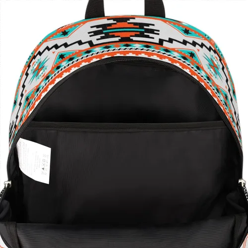 Vista 4 de Mochilas escolares para mujeres y hombres - Elegante mochila escolar universitaria - Mochilas de viaje resistentes al agua para niñas y niños, Azteca