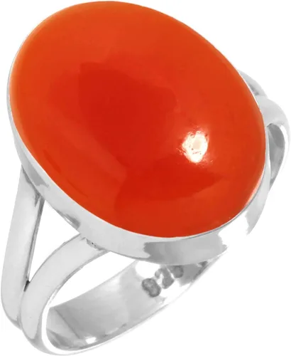 Vista 50 de Anillo hecho a mano de plata de ley 925 genuina grueso con piedras preciosas naturales ágata, cuarzo rosa, lapislázuli, ámbar ovalado, joyería