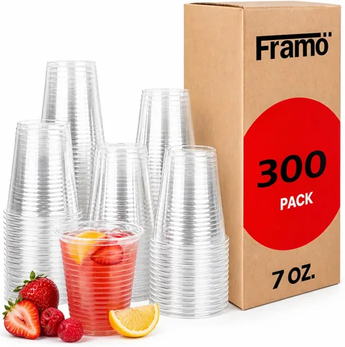 Vista 11 de Framo - Vasos de plástico desechables transparentes de 3 onzas por Framo, pequeños vasos desechables para enjuague bucal para baño