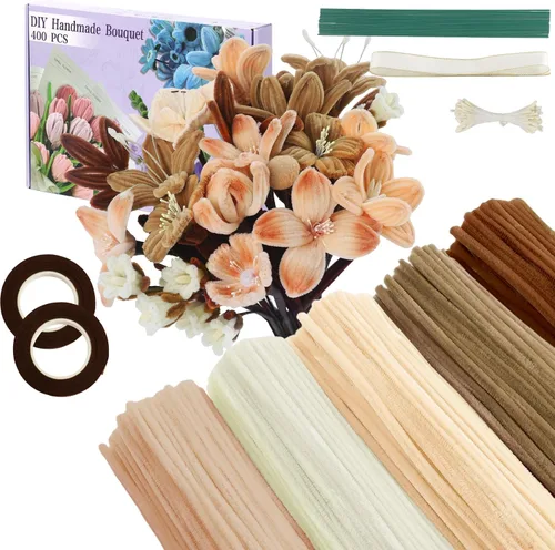Vista 15 de 1000 piezas de limpiadores de tuberías para manualidades, kit de 18 colores surtidos