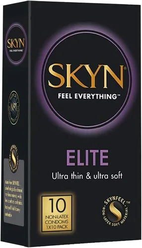 Vista 5 de SKYN Preservativos extra tachonados de 22 unidades ultra finos de tacto natural con SKYN Elite 10 condones de poliisopreno lubricados de alta calidad