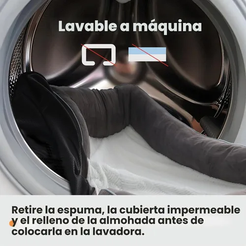 Vista 7 de Laifug Cama ortopédica grande de espuma viscoelástica para perro, sofá para perro con funda de gamuza lavable y extraíble, forro impermeable y parte