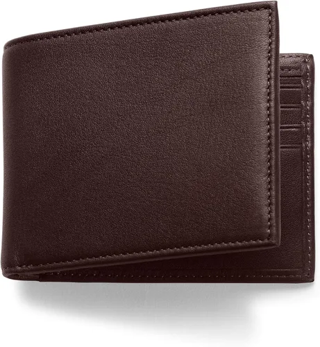 Vista 5 de Leatherology Cartera Bifold para hombre - RFID disponible, marrón, (Rfid Brown)), LWS01133B10R40