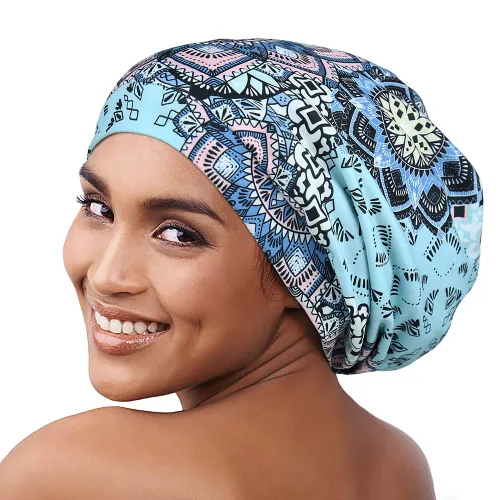 Vista 150 de Alnorm - Gorro con forro de satén y suave banda elástica para hombres y mujeres, talla única Se ajusta a la mayoría