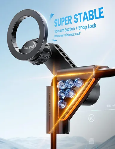 Vista 3 de Lamicall Soporte magnético para teléfono Tesla Model 3 e Y Strongest N55