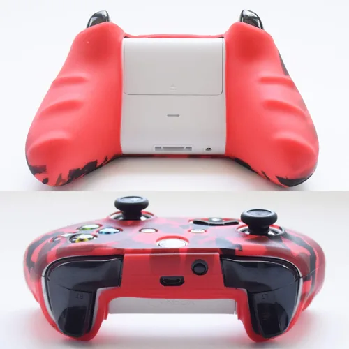 Vista 7 de Hikfly Kit de protector de piel de gel de silicona para Xbox OneXbox One SXbox One X Controller Videojuegos