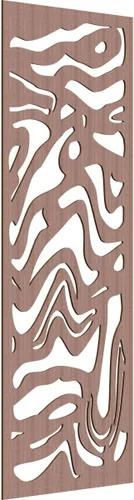 Vista 126 de 9 3/8"W x 24 3/8"H x 1/4"T Northfield Decorativos Paneles de Pared de Madera Calado, Abedul
