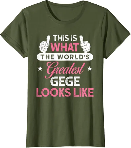 Vista 33 de Gege Gift: World's Greatest Gege T-Shirt, Negro