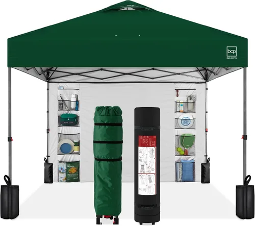 Vista 28 de Best Choice Products Carpa Toldo Desplegable de 10x10 pies para Instalación de 1 Persona, Refugio Portátil Instantáneo con Botón de 1 Toque
