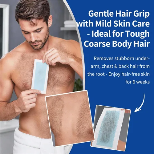 Vista 6 de Beauty7 - Tiras de cera para el cuerpo, listas para usar