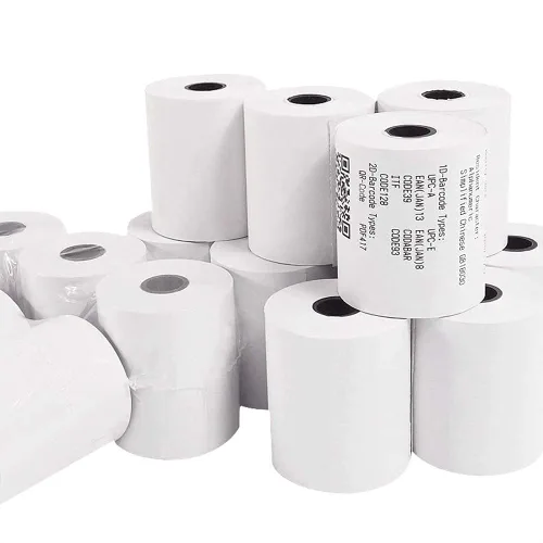Vista 12 de OausTect Rollos de papel de tarjeta de crédito térmicos 2 1/4 x 50 rollos de papel para máquina de adición de papel para impresora POS/máquina