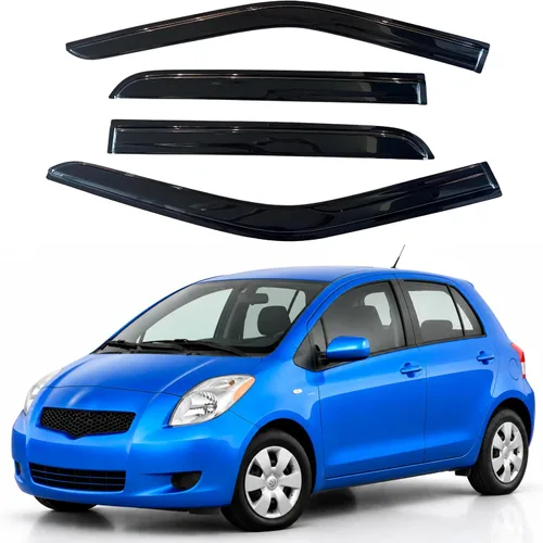 Vista 276 de IG - Visera para ventana para Ford Bronco y F150-F350 1980-1996, deflector lateral tipo cinta adhesiva, resistente, contra lluvia y viento