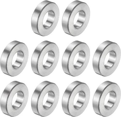 Vista 126 de uxcell 10 piezas de espaciador de acero inoxidable de 3/8" de diámetro interno x 3/4" de diámetro exterior x 1" de longitud, espaciador de rosca