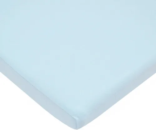 Vista 11 de TL Care Supreme 100% Natural Cotton Jersey Knit Fitted 18" x 36" Cradle/Bassinet Sheet, Blue, Soft Breathable, for Boys and Girls (Pack of 2)