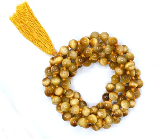 Vista 3 de Amazing Gemstone Japa Mala - Collar de 108 cuentas de oración y pulsera de muñeca Mala para meditación