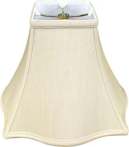 Vista 8 de Royal Designs, Inc. Serie Regal, pantalla de lámpara de campana cuadrada elegante, 4 x 10 x 8.5 pulgadas, Oro Antiguo