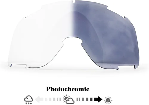 Vista 3 de Gafas de sol deportivas fotocromáticas a prueba de viento, compatible con casco resistente a los arañazos, anti-UV