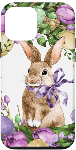 Vista 16 de Floral Easter Bunny Wreath Decor for Women Cute Easter Day Case for iPhone 17