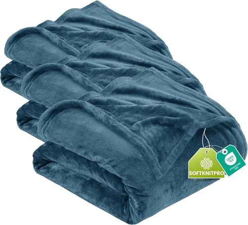 Vista 94 de Utopia Bedding - Manta de vellón de lujo, mullida, antiestática; manta de suave microfibra de 8.8 oz/yd² (300 g/m²) para sofá y cama; tamaño Gris