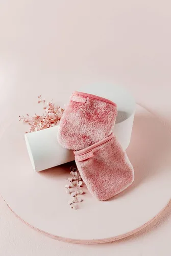 Vista 5 de Finishing Touch Flawless Guantes faciales: juego de paños removedor de maquillaje de 7 días, almohadillas reutilizables, toallitas faciales, cara