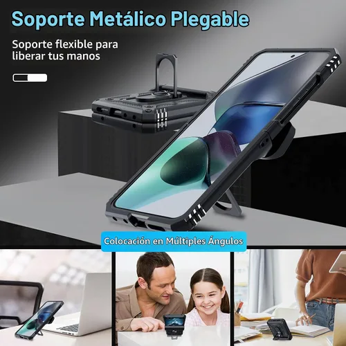 Vista 2 de Funda con cordón para Moto Razr 2026/2025/2024, Razr+ Plus 2026/2025/2024 Negro