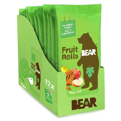 Vista 20 de BEAR Rollos de fruta real, paquete variado, 16 unidades (2 rollos por paquete)