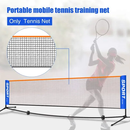 Vista 6 de Saycker Red de bádminton portátil para entrenamiento deportivo, red de tenis de bádminton plegable para interiores y exteriores, patio trasero
