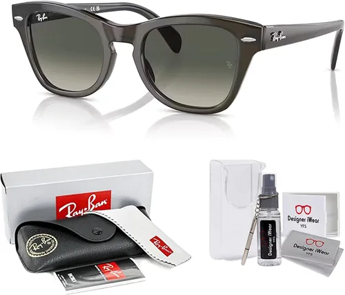 Vista 2 de Ray-Ban RB0707S - Lentes de sol cuadrados para hombre y mujer + paquete con kit de gafas de diseñador iWear